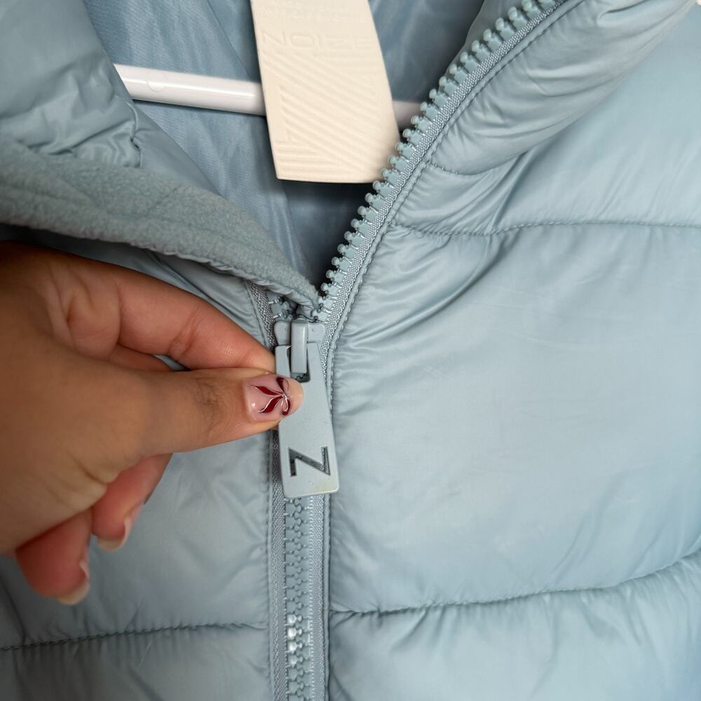 NOIZE x Jillian Harris Jilly Box Avalon Women Puffer Jacket Medium Aero Blue Ski - Picture 7 of 16